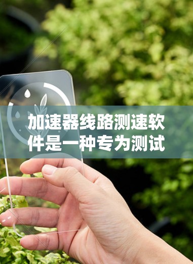 加速器线路测速软件是一种专为测试车辆加速器性能而设计的工具，主要用于评估加速器的动态响应和运行状态。以下是对该软件的详细分析